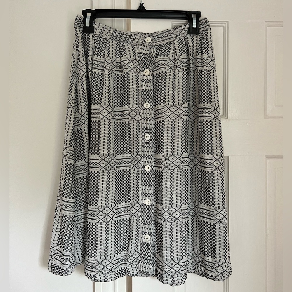 Ace & Jig Black and White A-Line Skirt